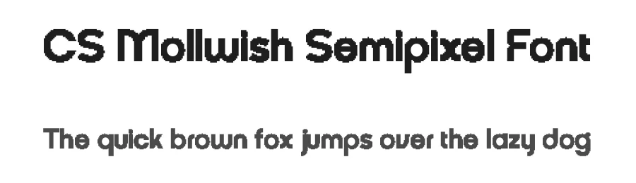 CS Mollwish Semipixel Font by craftsupplyco — Display Font