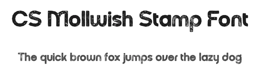 CS Mollwish Stamp Font by craftsupplyco — Display Font