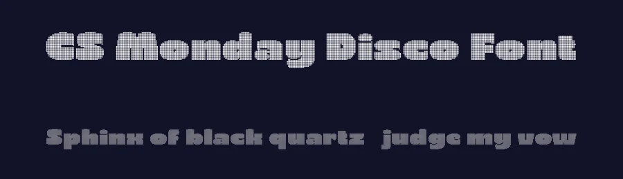 CS Monday Disco Font by craftsupplyco — Display Font — thumbnail 2