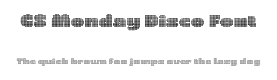 CS Monday Disco Font by craftsupplyco β Display Font