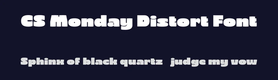 CS Monday Distort Font by craftsupplyco — Display Font — thumbnail 2