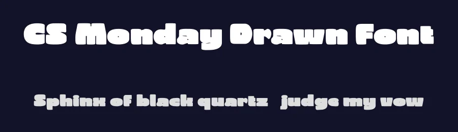 CS Monday Drawn Font by craftsupplyco — Display Font — thumbnail 2