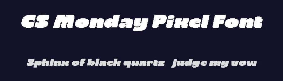 CS Monday Pixel Font by craftsupplyco — Display Font — thumbnail 2