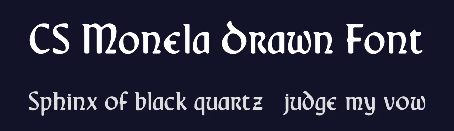 CS Monela Drawn Font by craftsupplyco — Display Font — thumbnail 2