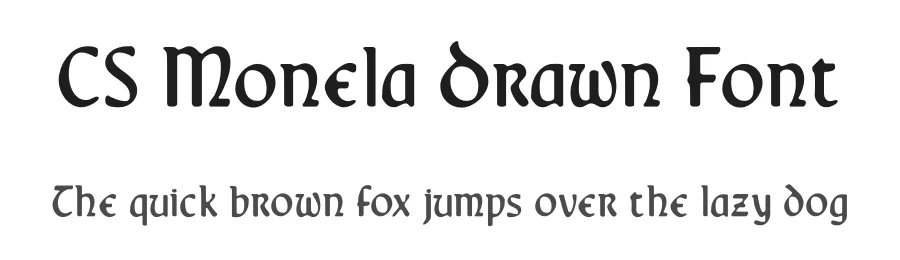 CS Monela Drawn Font by craftsupplyco — Display Font