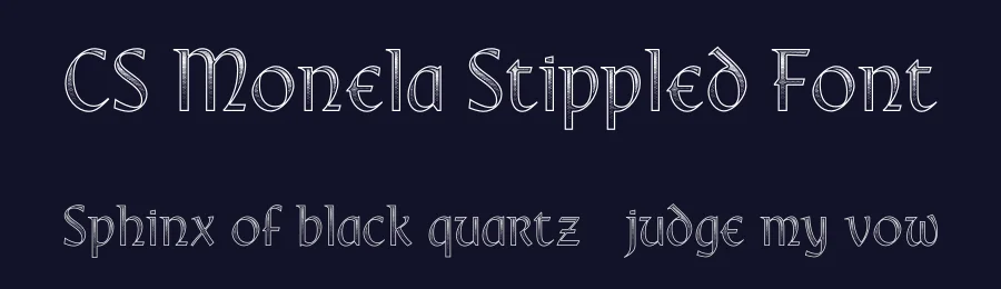 CS Monela Stippled Font by craftsupplyco — Script Handwritten Font — thumbnail 2