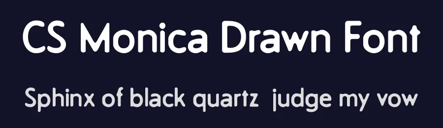 CS Monica Drawn Font by craftsupplyco — Sans Serif Font — thumbnail 2