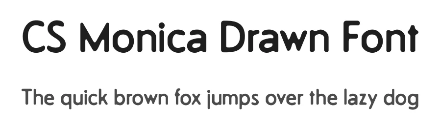 CS Monica Drawn Font by craftsupplyco — Sans Serif Font