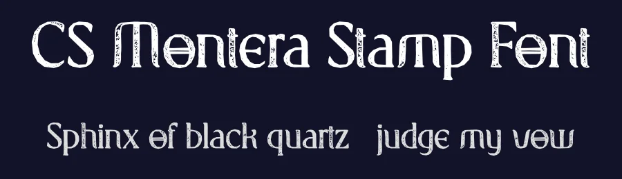CS Montera Stamp Font by craftsupplyco — Display Font — thumbnail 2