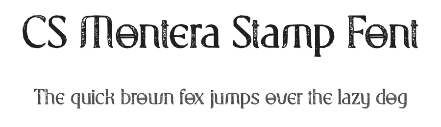 CS Montera Stamp Font by craftsupplyco — Display Font