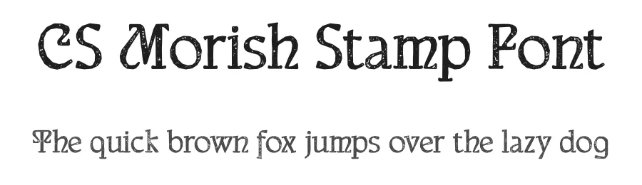 CS Morish Stamp Font by craftsupplyco — Display Font