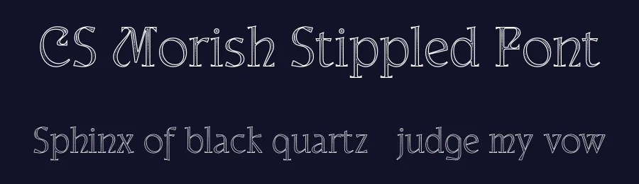 CS Morish Stippled Font by craftsupplyco — Display Font — thumbnail 2