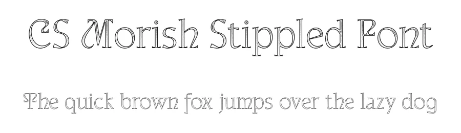CS Morish Stippled Font by craftsupplyco — Display Font