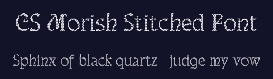 CS Morish Stitched Font by craftsupplyco — Display Font — thumbnail 2