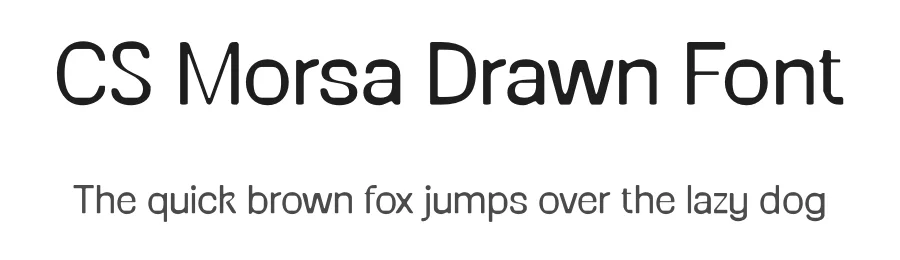 CS Morsa Drawn Font by craftsupplyco — Sans Serif Font
