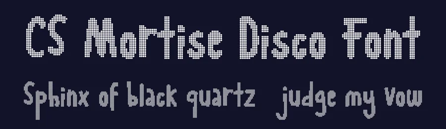 CS Mortise Disco Font by craftsupplyco — Display Font — thumbnail 2