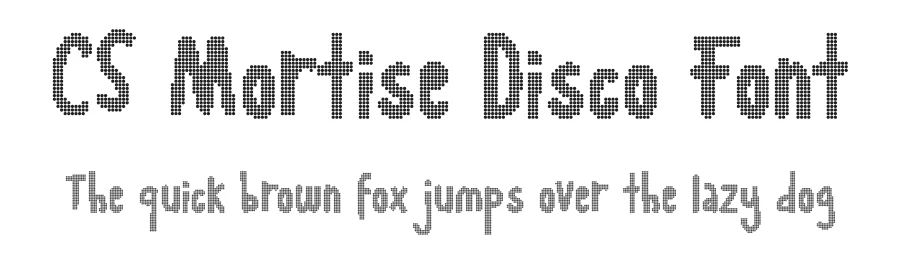 CS Mortise Disco Font by craftsupplyco — Display Font