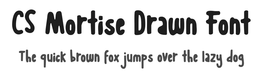 CS Mortise Drawn Font by craftsupplyco — Script Handwritten Font