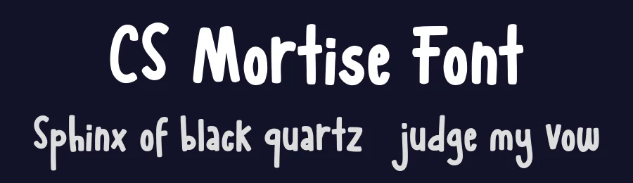 CS Mortise Font by craftsupplyco — Script Handwritten Font — thumbnail 2