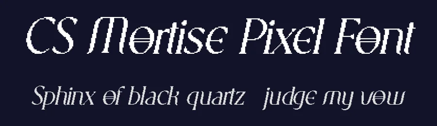 CS Mortise Pixel Font by craftsupplyco — Display Font — thumbnail 2