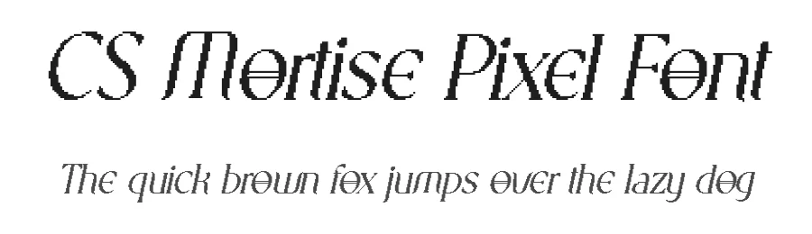 CS Mortise Pixel Font by craftsupplyco — Display Font