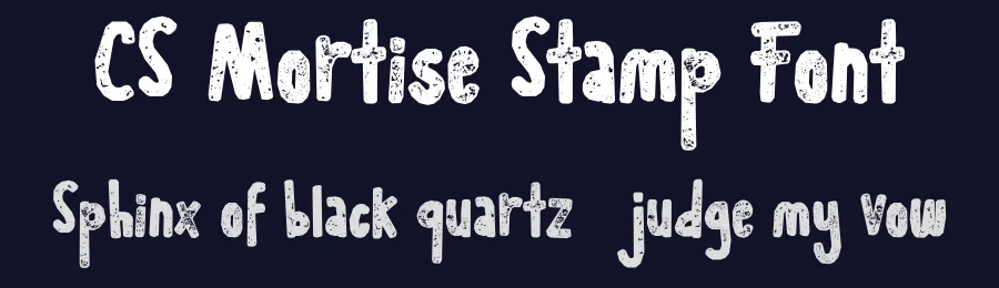 CS Mortise Stamp Font by craftsupplyco — Display Font — thumbnail 2