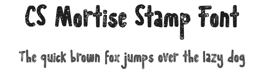 CS Mortise Stamp Font by craftsupplyco — Display Font