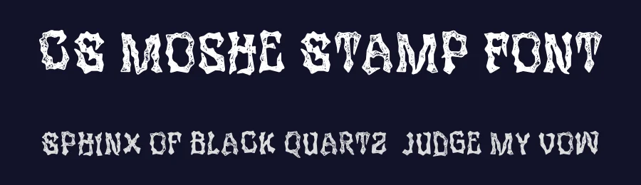 CS Moshe Stamp Font by craftsupplyco — Display Font — thumbnail 2