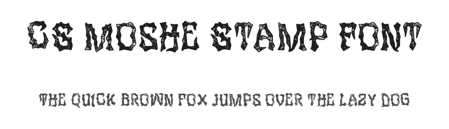 CS Moshe Stamp Font by craftsupplyco — Display Font