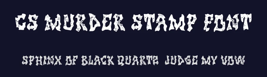 CS Murder Stamp Font by craftsupplyco — Display Font — thumbnail 2