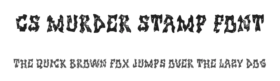 CS Murder Stamp Font by craftsupplyco — Display Font