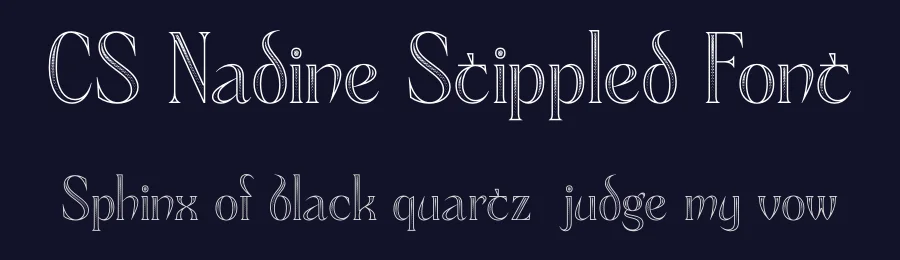 CS Nadine Stippled Font by craftsupplyco — Display Font — thumbnail 2