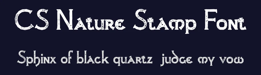 CS Nature Stamp Font by craftsupplyco — Display Font — thumbnail 2