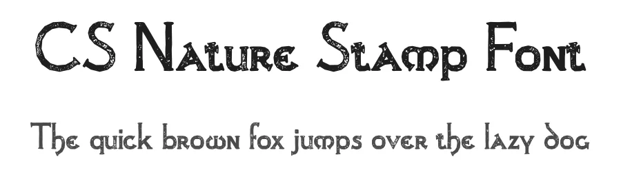 CS Nature Stamp Font by craftsupplyco — Display Font