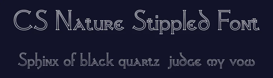 CS Nature Stippled Font by craftsupplyco — Display Font — thumbnail 2