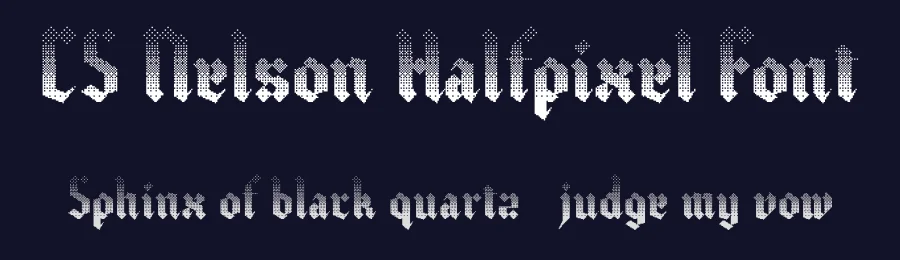 CS Nelson Halfpixel Font by craftsupplyco — Display Font — thumbnail 2