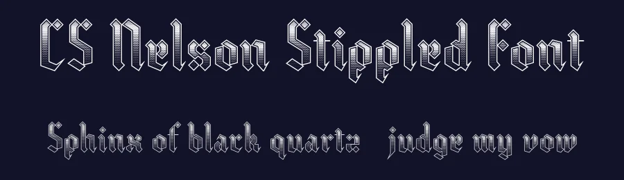 CS Nelson Stippled Font by craftsupplyco — Display Font — thumbnail 2