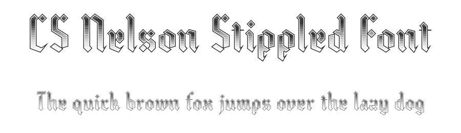 CS Nelson Stippled Font by craftsupplyco — Display Font