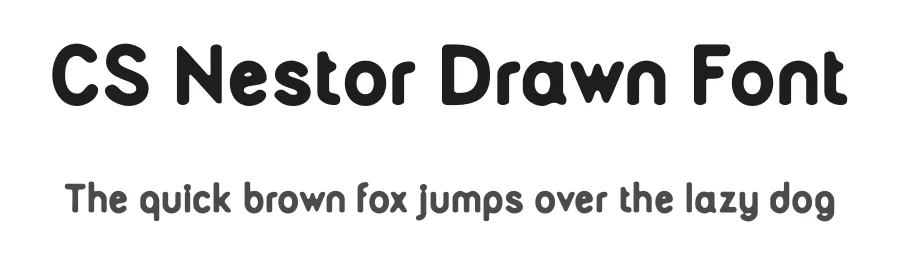 CS Nestor Drawn Font by craftsupplyco — Sans Serif Font