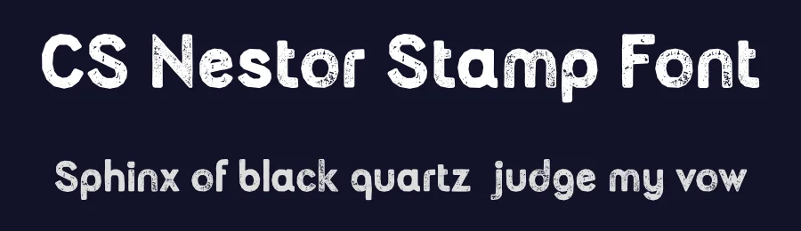 CS Nestor Stamp Font by craftsupplyco — Display Font — thumbnail 2