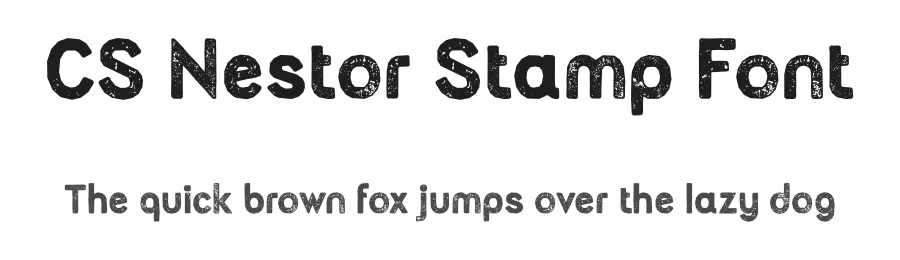 CS Nestor Stamp Font by craftsupplyco — Display Font