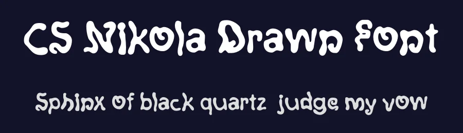 CS Nikola Drawn Font by craftsupplyco — Display Font — thumbnail 2
