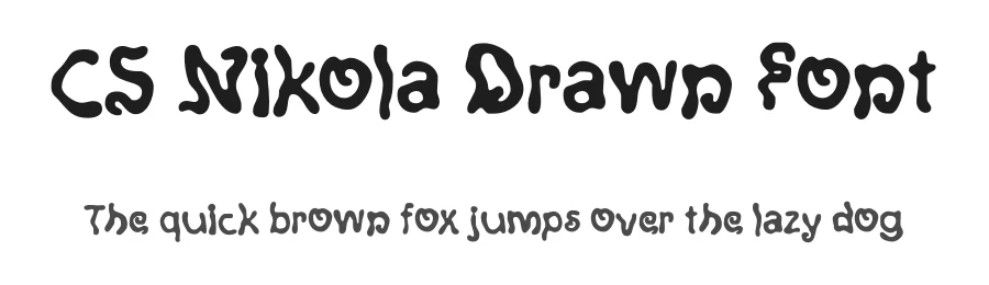 CS Nikola Drawn Font by craftsupplyco — Display Font