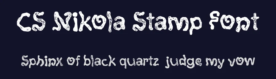 CS Nikola Stamp Font by craftsupplyco — Display Font — thumbnail 2
