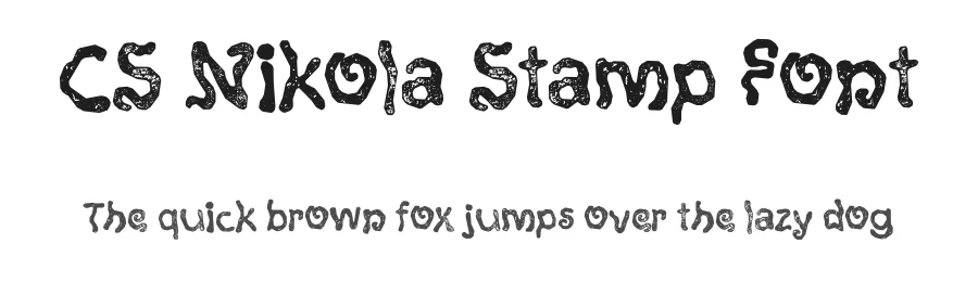 CS Nikola Stamp Font by craftsupplyco — Display Font