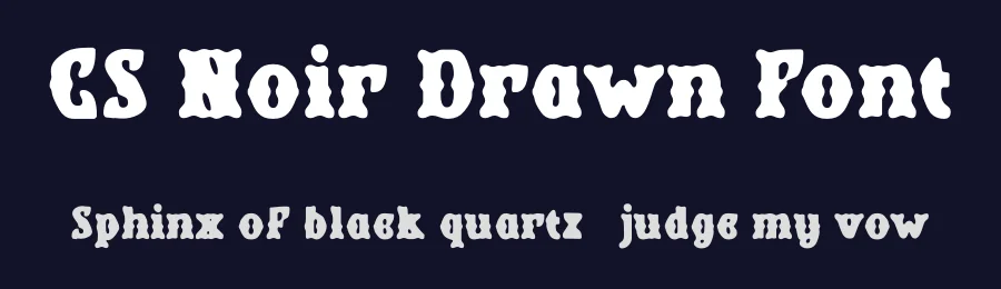 CS Noir Drawn Font by craftsupplyco — Display Font — thumbnail 2