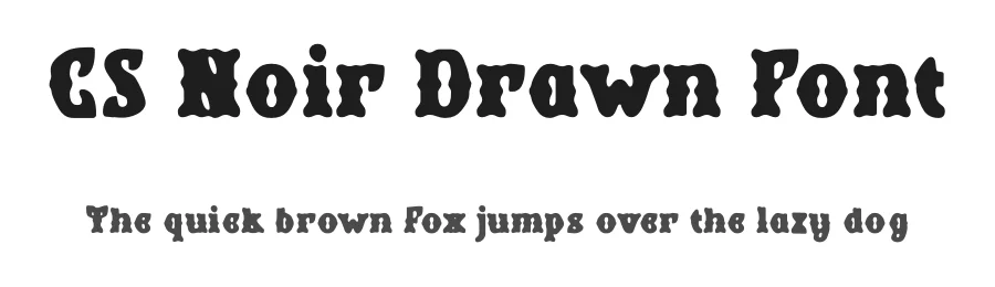 CS Noir Drawn Font by craftsupplyco — Display Font