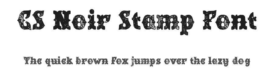 CS Noir Stamp Font by craftsupplyco — Display Font