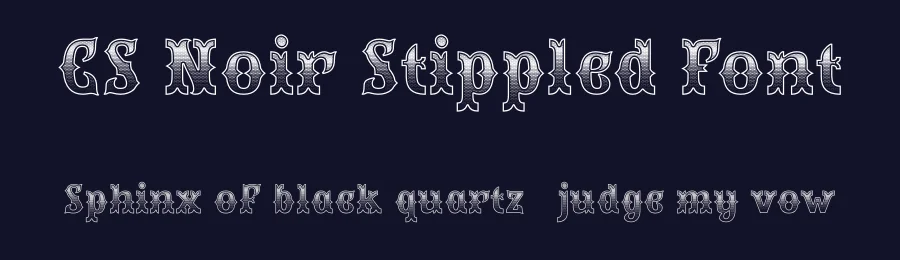 CS Noir Stippled Font by craftsupplyco — Display Font — thumbnail 2