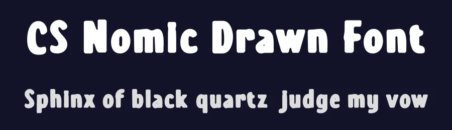 CS Nomic Drawn Font by craftsupplyco — Sans Serif Font — thumbnail 2